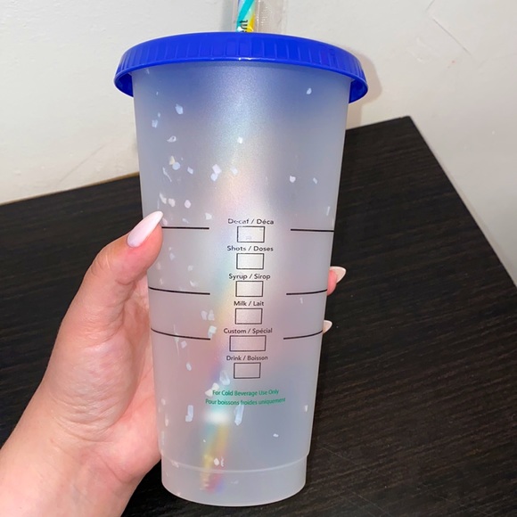 STARBUCKS Reusable Confetti Cup With Rainbow Straw - Picture 4 of 4